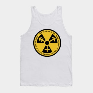 Trans Radiation - Papal Text - Yellow Circle Tank Top